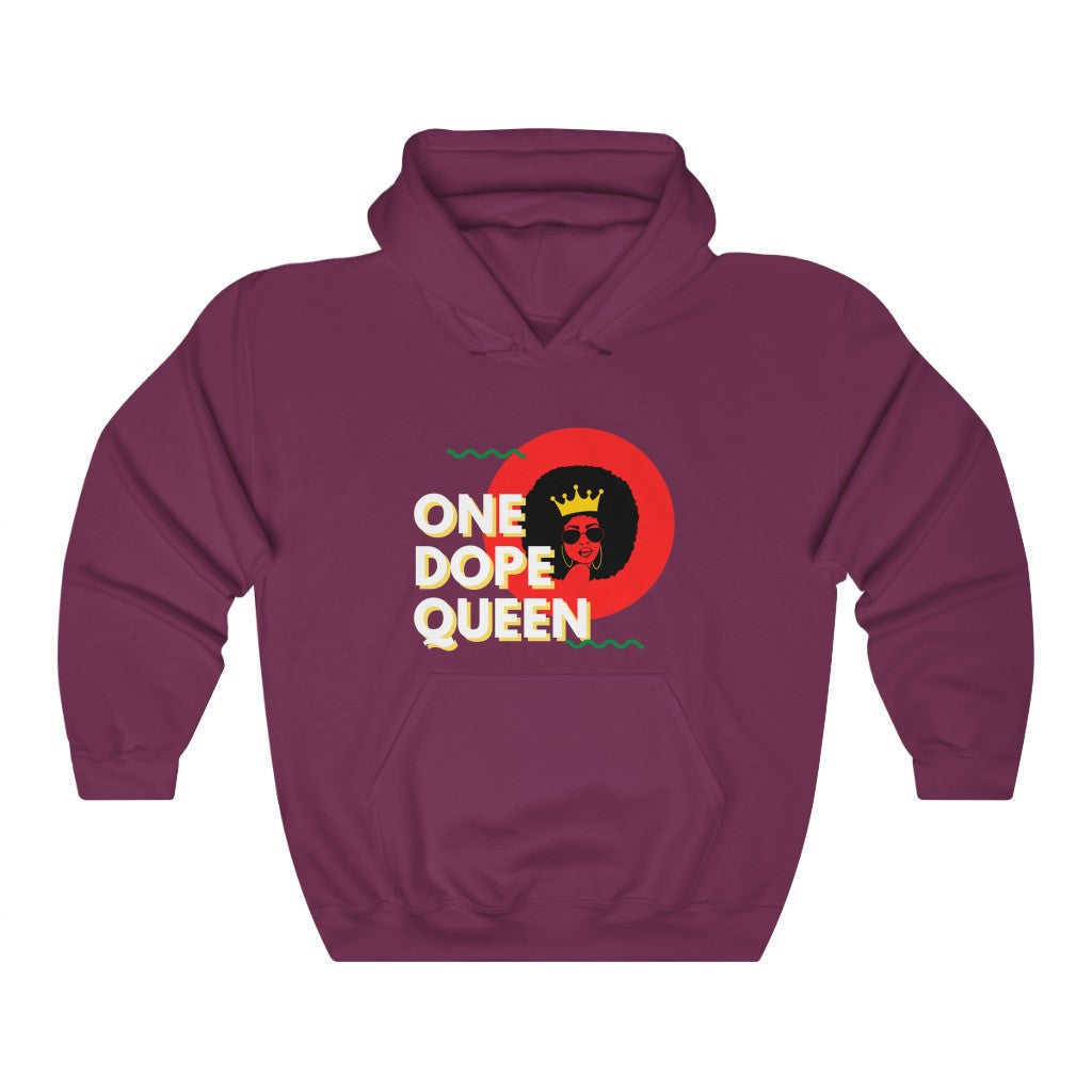 One Dope Queen Red Hooded Sweatshirt