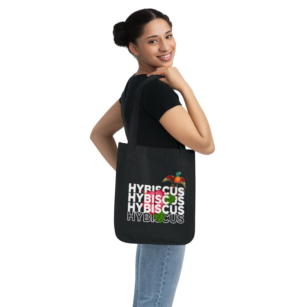 Hybiscus Organic Canvas Tote