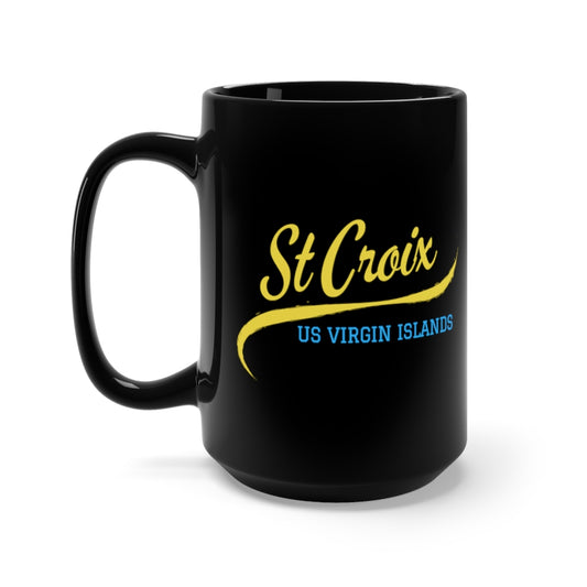 St Croix Black Mug 15oz