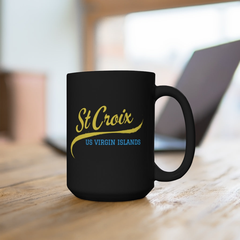 St Croix Black Mug 15oz