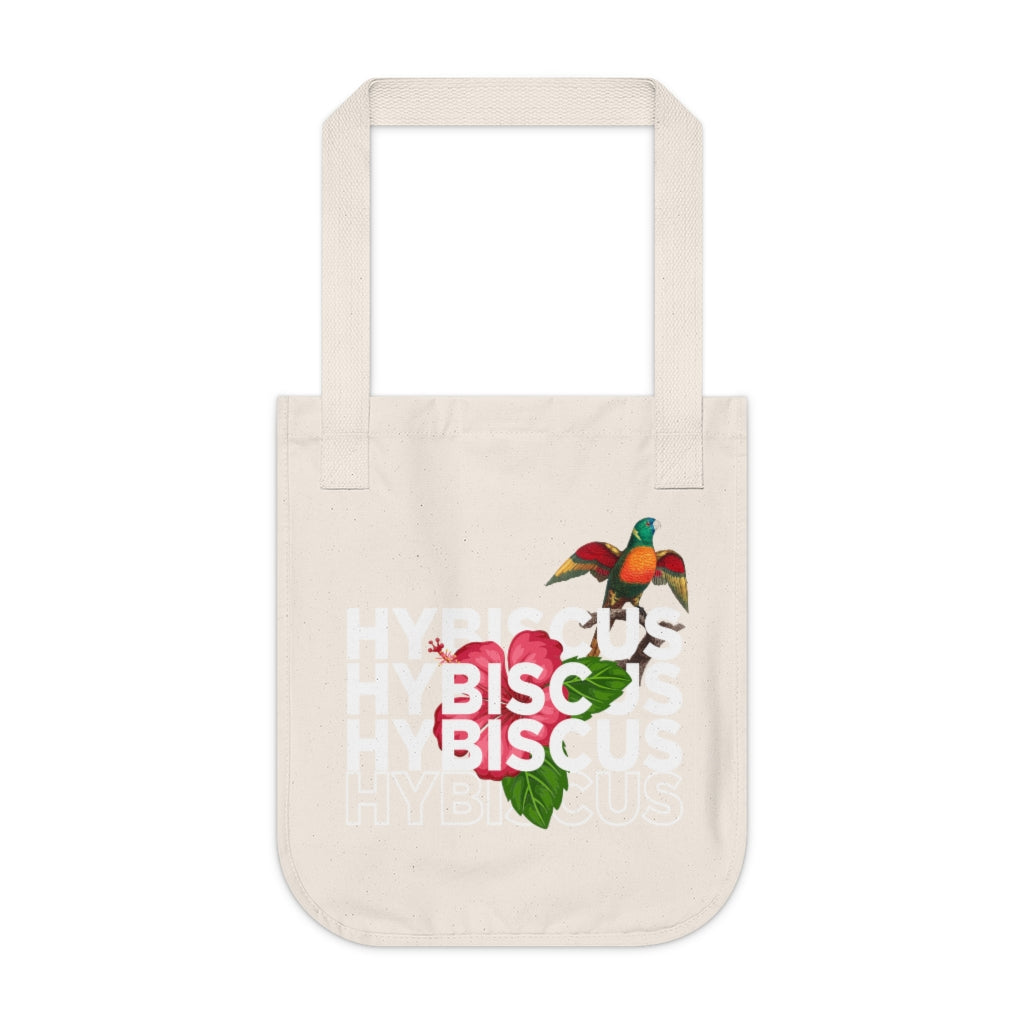 Hybiscus Organic Canvas Tote